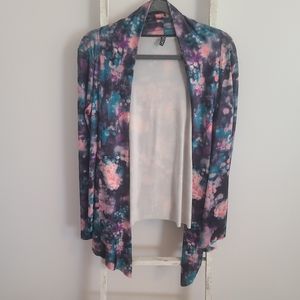 Onzie♡ one size watercolor athletic waterfall cardigan